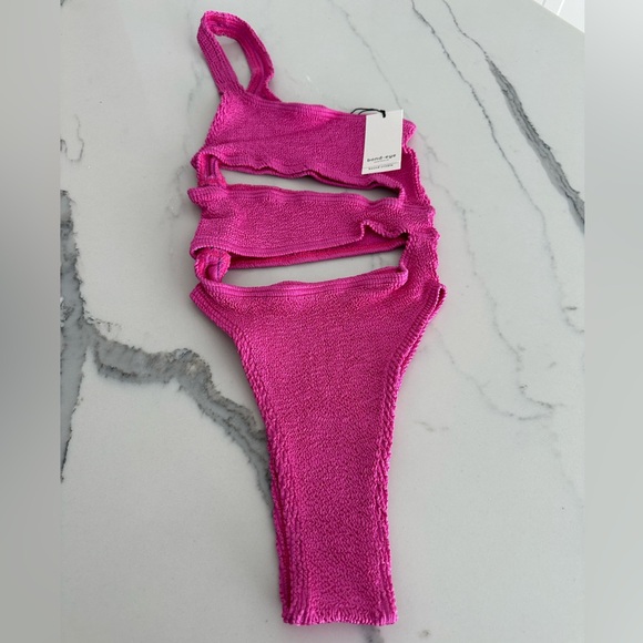 Bond-Eye Swim Rico One Piece in Blush Lurex - Picture 2 of 6